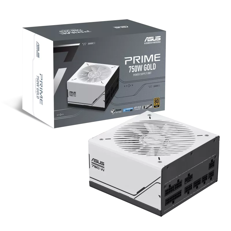 ASUS PRIME AP-750G 750W Gold Power Supply unit 20+4 pin ATX ATX Black White ASUS PRIME AP-750G 750W Gold Power Supply unit 20+4 pin ATX ATX Black White